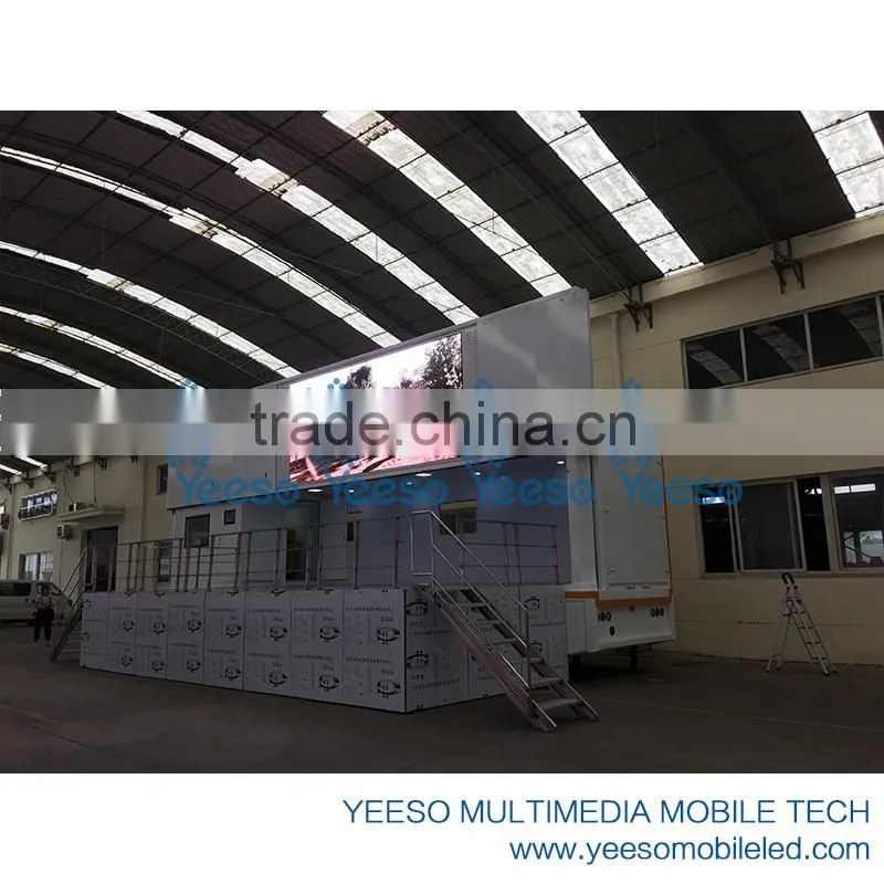 Mobile LED Stage Container, LED container for advertising, jumbo container for roadshow, LED container for promotion