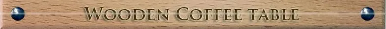 2016 New Wooden Coffee Table with 4 Inserted Stools