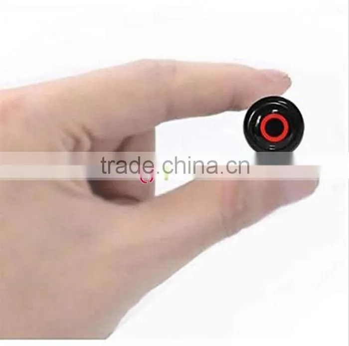 Universal Type Button Style 1-to-2 High-fidelity Stereo Wireless Bluetooth Headset Black