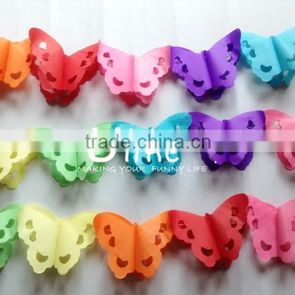 New Birds party garland paper decoration tissue bear honeycomb paper garland