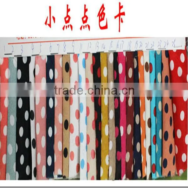 Fashinal dot printed chiffon fabric/polyester chiffon fabric