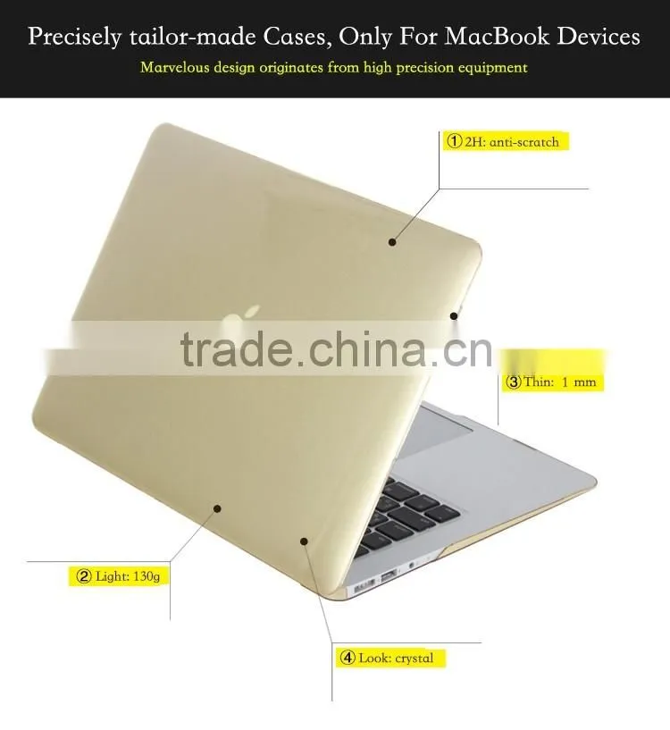 China new products slim case for Macbook pro 13, for Macbook pro case retina