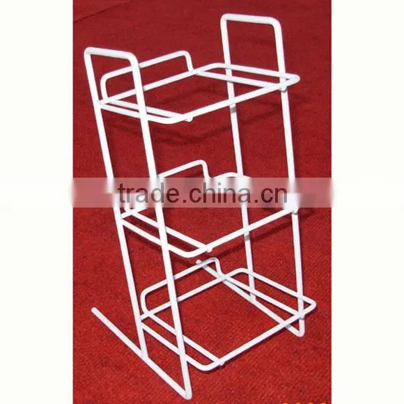 light duty 3 tier counter top chewing gum display for promotion