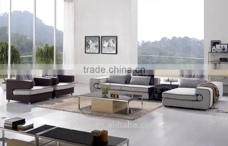 new design corner fabric sofa, L shape sectional home sofa set, living room furniture