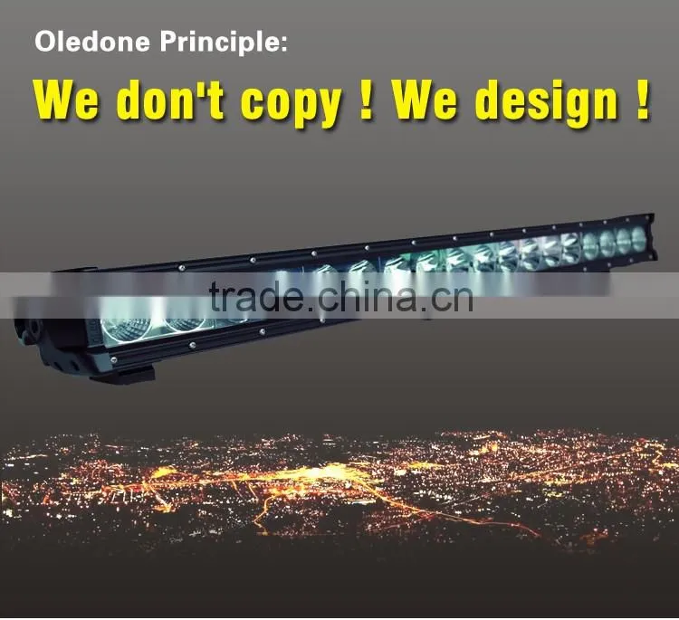 ISO9001 & TS16949 certificated factory offer Oledone IP69K 30" 180W 4x4 car racing heavy duty vehicle LED lighting bar