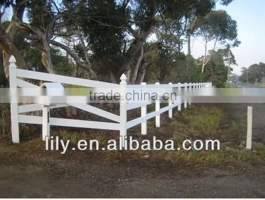 PVC ranch fence