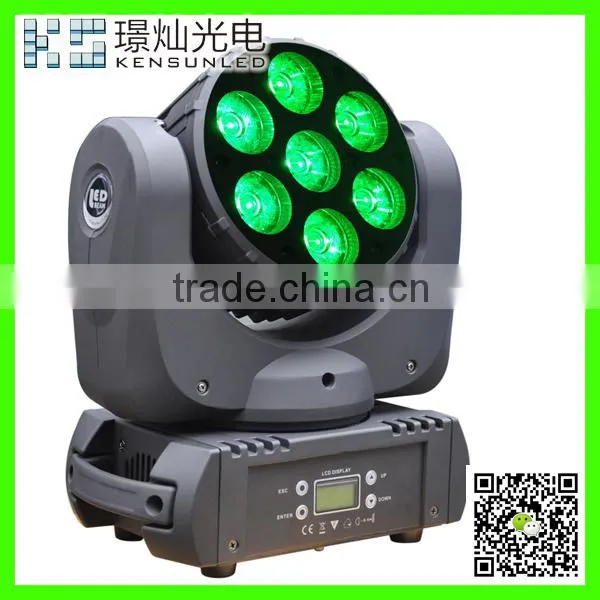 led sharpy beam moving head lighting 7x12W 4in1 RGB Led Moving Head