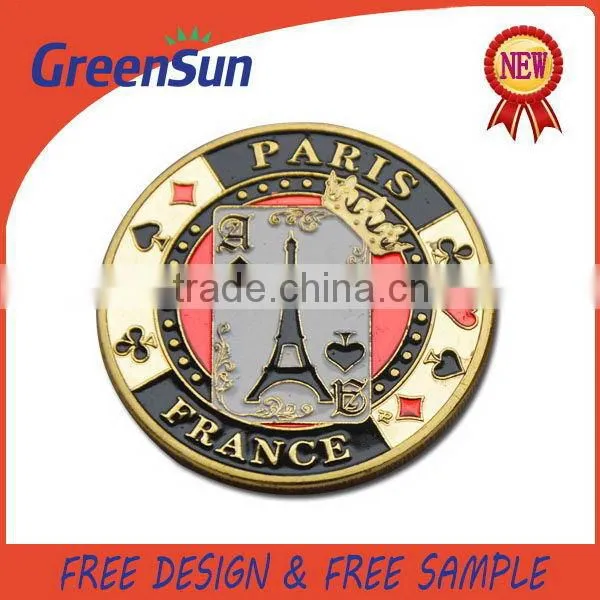 Top quality stylish gold blank coins