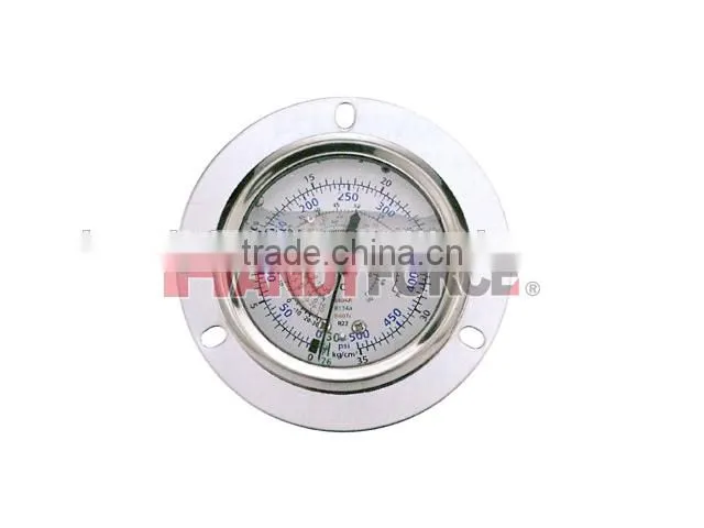 Embedded Refrigerant Gauge(Glycerin Filled), Air Condition Service Tools of Auto Repair Tools
