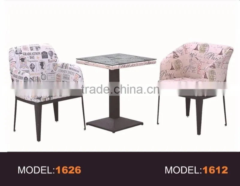 Coffee Shop Colorful Single Sofa Fabric Tub Chair