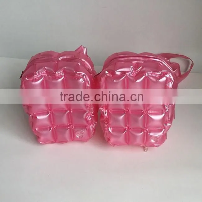 high quality sliver waterproof lady inflatable tote bag beach bag