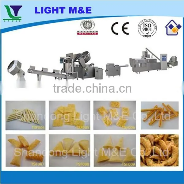Automatic Extruded Snack Food Fried Wheat Flour Bugle Machinery