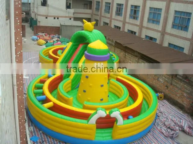 Guangzhou barry giant cheap inflatable obstacle course for kids and adult