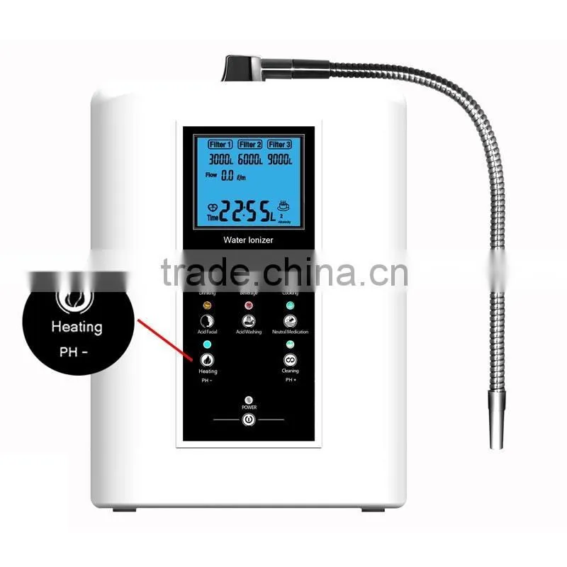 2015 Hot sale 7 Plates Commercial Alkaline Water Ionizer with cheap price
