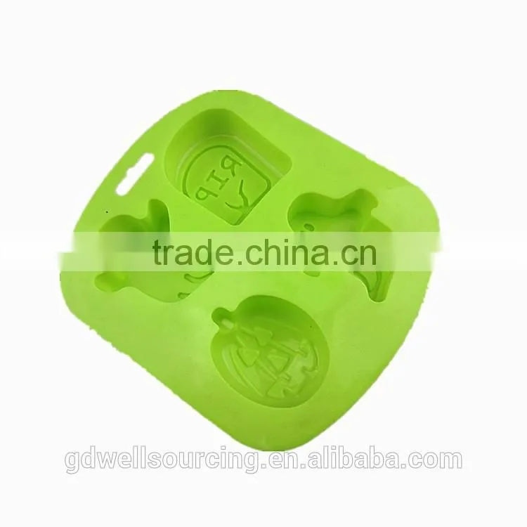 Aluminum Halloween Pumpkins Ghosts haunted house Shape Cake mould jelly Fondant Cake Mold Sugar Kitchen Baking cook tool