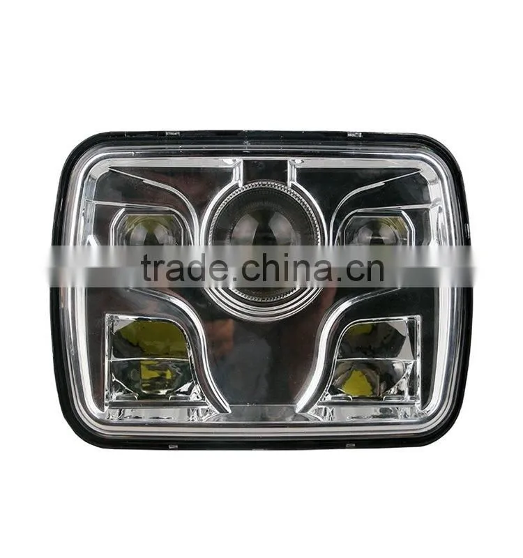 Rectangle wrangler headlight 5"x7" h/l beam, 2000lm truck headlight with CE,ROHS