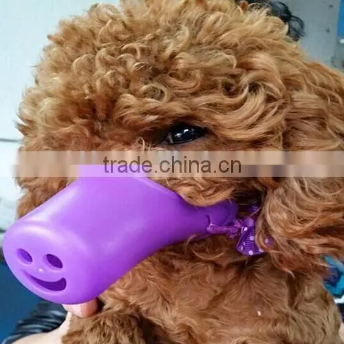 Fashion Soft Pet product Pet Collar Silicone dog muzzle