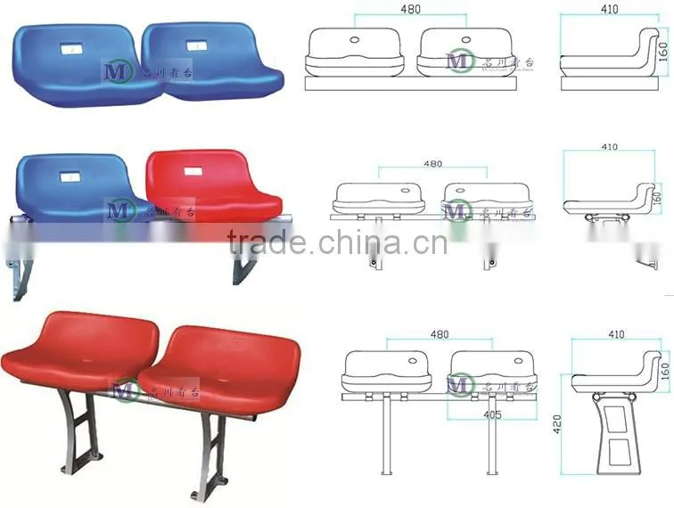Aquarius plastic stadium seating butacas para estadio