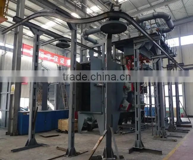 overhead rail shot blast machine/shot blasting equipment