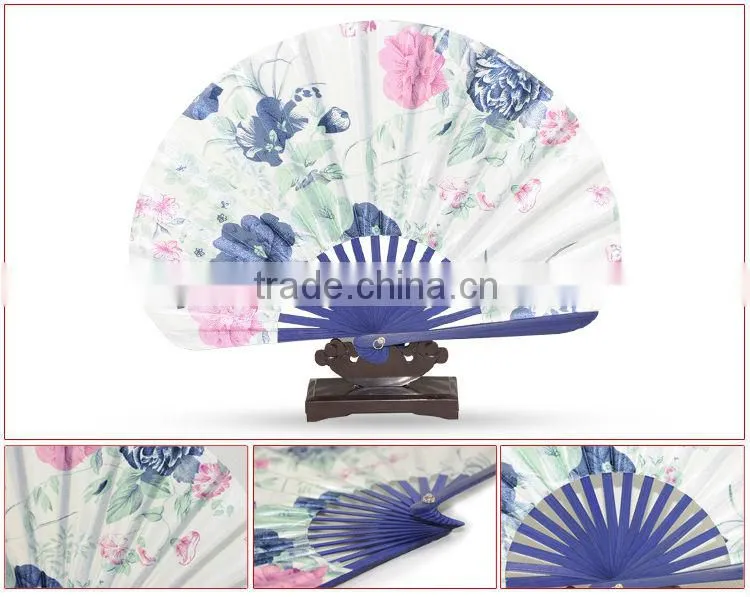 Cloth Bamboo Fan For Wedding home decoration
