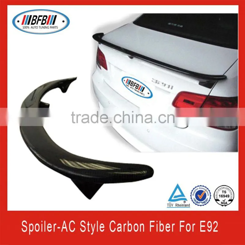 carbon fiber auto parts front splitters for BMW E92 spoiler, mirror cover, front grille