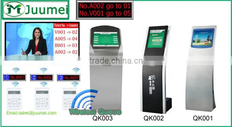 17" Juumei Banking Queue Management System Solution QK001