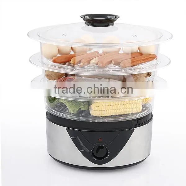 Home electric 3-tier steamer with CE,ROHS,ETL XJ-6K203