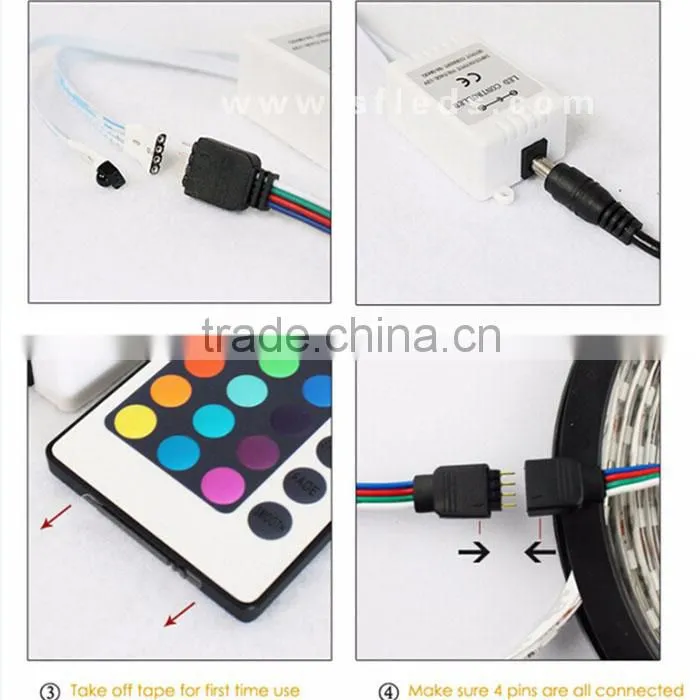 Waterproof led strip lights SMD 5050 RGB 60LED/M Cintas LED
