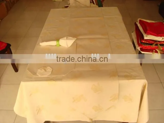 high quality polyester Jacquard cheap table cover