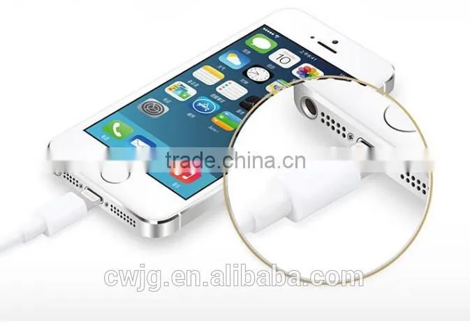 China wholesale usb data cable for iphone 5/6 charging cable, mfi cable connector