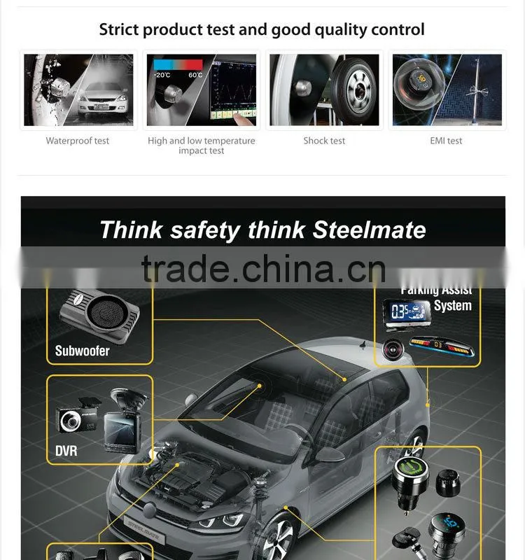 2015 SteelmateTP-S1 solar power tpms dual pressure gauge for cars, tpms for truck, air pressure tester