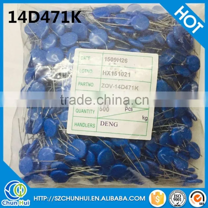 14D471k 14MM 470V Manufacturers Metal Oxide Varistor