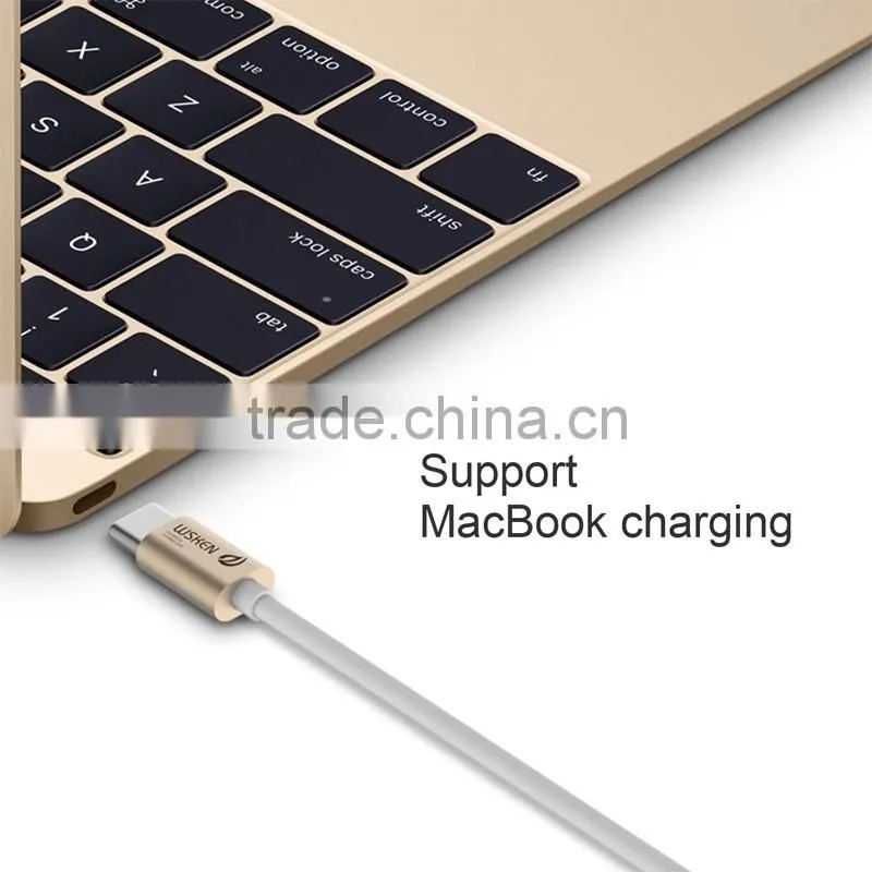 Original Wsken Rich Color Aluminum Shell Not Fade Type C Metal Data Cable Charger Cable For Type-C 3.0