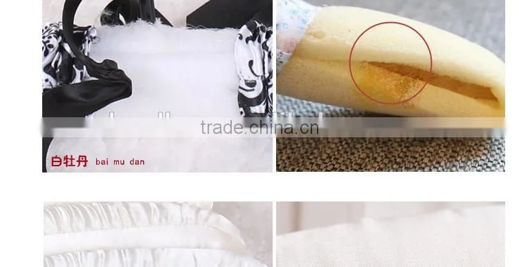 Fashion hotel clothes satin hanger with fabric cover /leave no trace