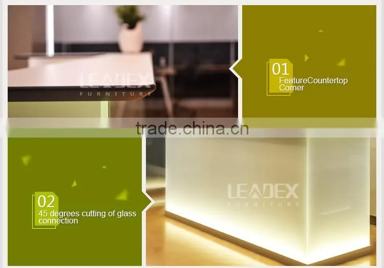 Luxury design led reception desk