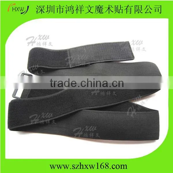 sport hook and loop elastic band with buckle