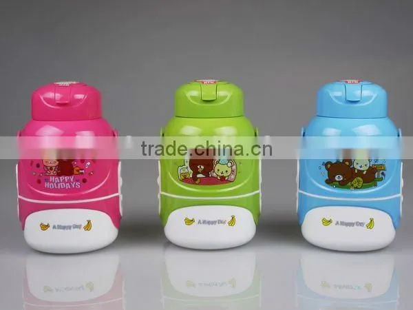 A115 promotional gift 700-1000ml plastic water bottle with straw shantou shuanghuan viassin plastic bottle for kid