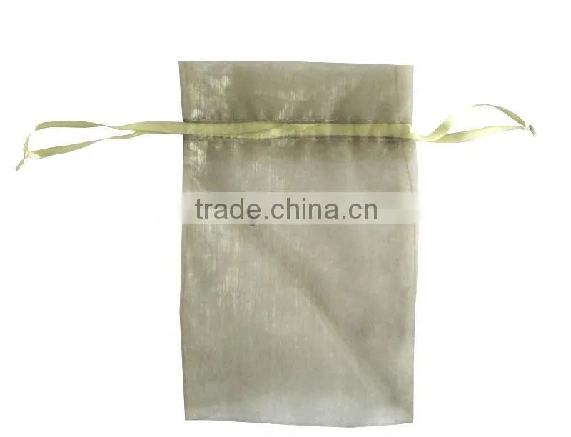 One color organza drawstring bags for gift