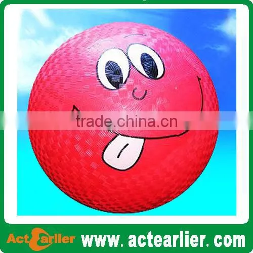 rubber playground balls with custom logo