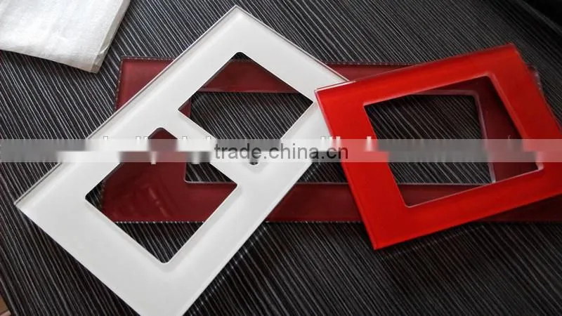 Hot Sales Color Custom Toughened Glass Switch Panel