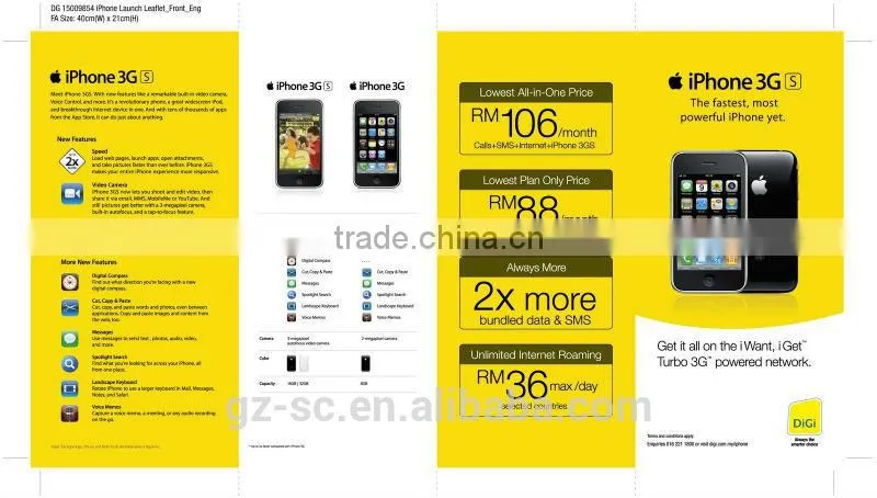 Customized printable leaflets