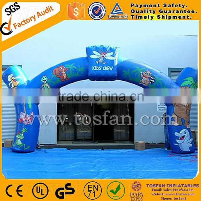 Lovely cartoon character inflatable entrance archway F5007