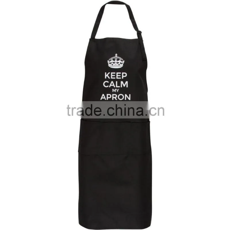 Kitchenlife Keep Calm My Apron Is On Chef Quality Cooking Apron Black In Color