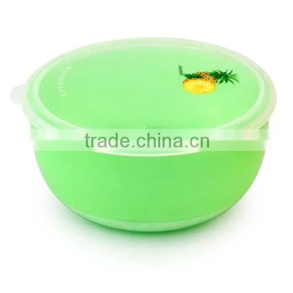 Heatable Plastic Noodle Bowl WIth Lid
