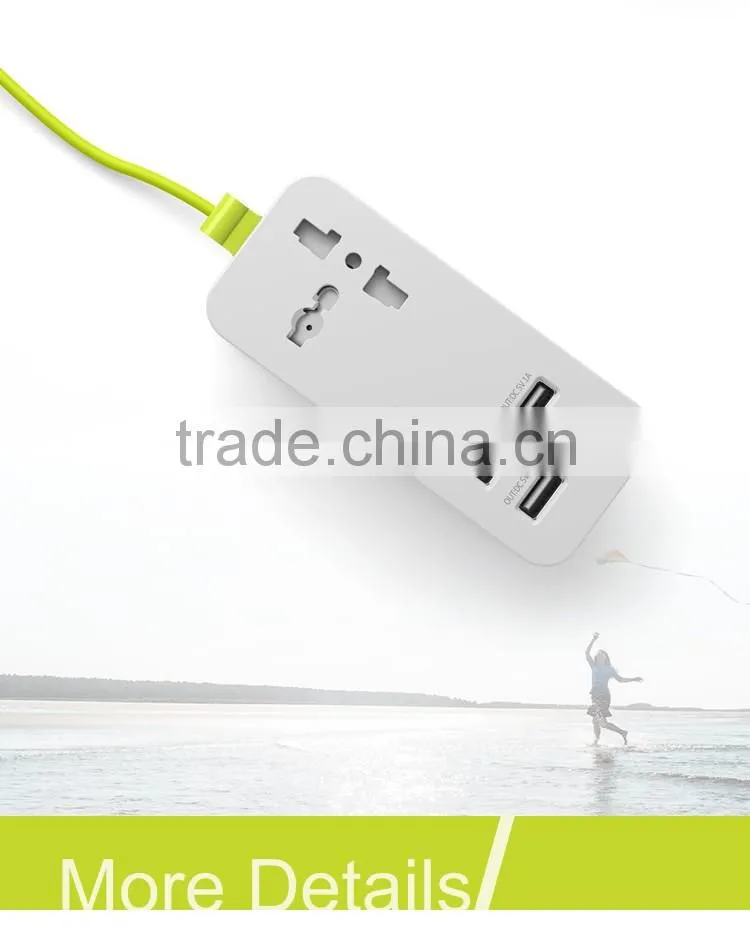 UK Extension Socket With 4 USB Outputs Wall Charger Plug