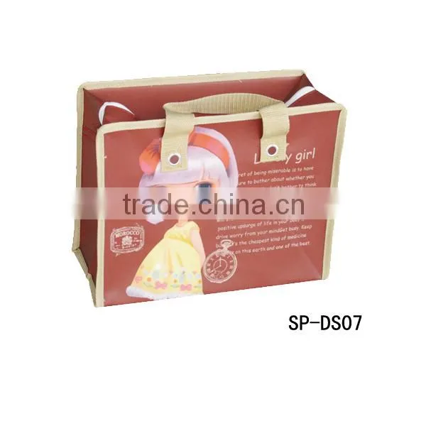 2016 New PP Non Woven Plastic Women Waterproof Shopping Bags Factory SP-DS