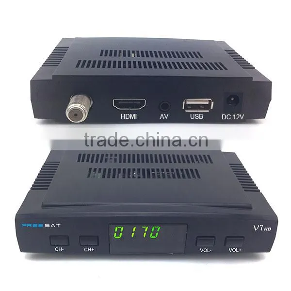 Pre-sale!!! 1080p hd digital DVB-S2 satellite receiver Freesat V7 FTA set top box support cccam, iptv and usb wifi