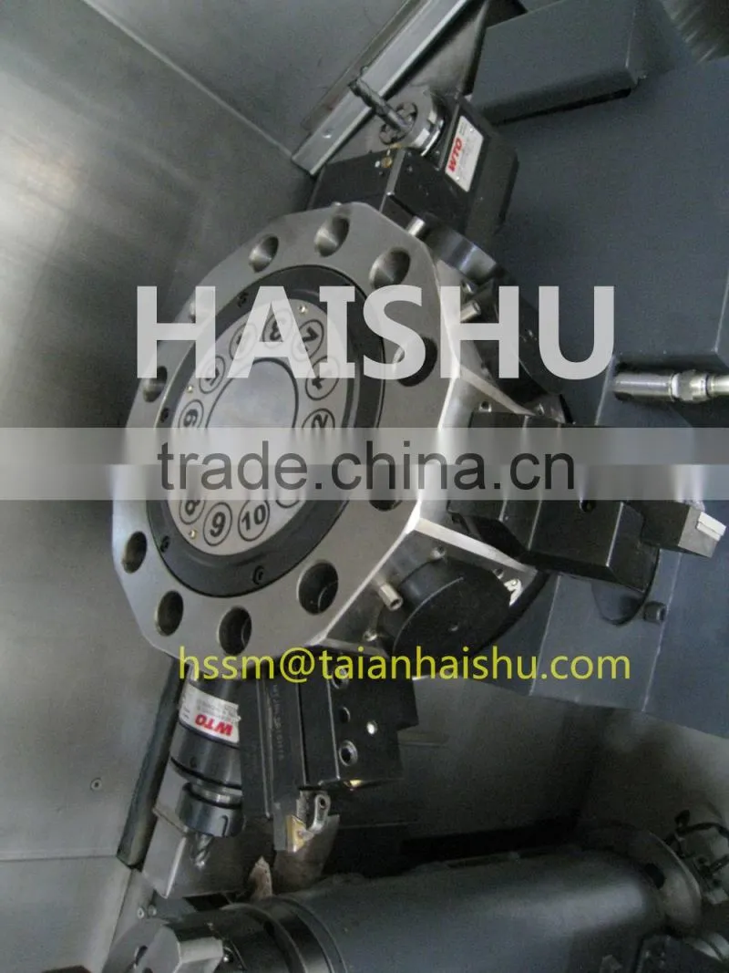 cnc metal slant bed lathe with live tool CNC350A turning milling center