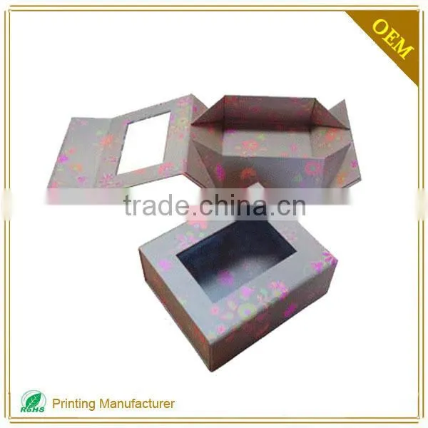 2017 Food Grade Paper Cake Sandwich Box With LOGO Printing