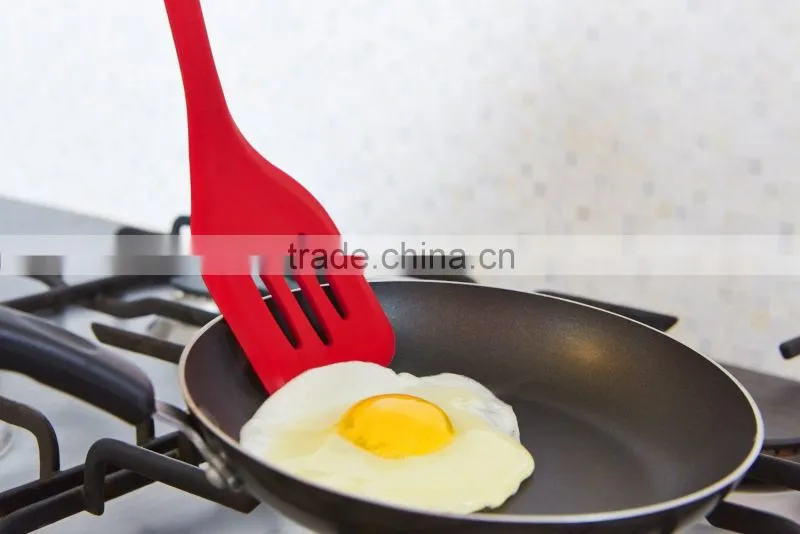 silicone slotted turner with nylon inserted slotted turner kitchen utensils